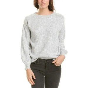Max Studio Ribbed Puff Sleeve Knit Sweater